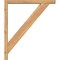Ekena Millwork Traditional Block Smooth Bracket w/ Offset Brace, Western Red Cedar, 3 1/2"W x 24"D x 28"H BKT0402X24X28TRA05SWR - alternate 4